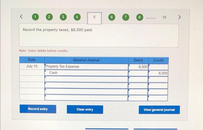 Debit 134,100 52,200 186,300 Record entry Clear entry View general journal 2