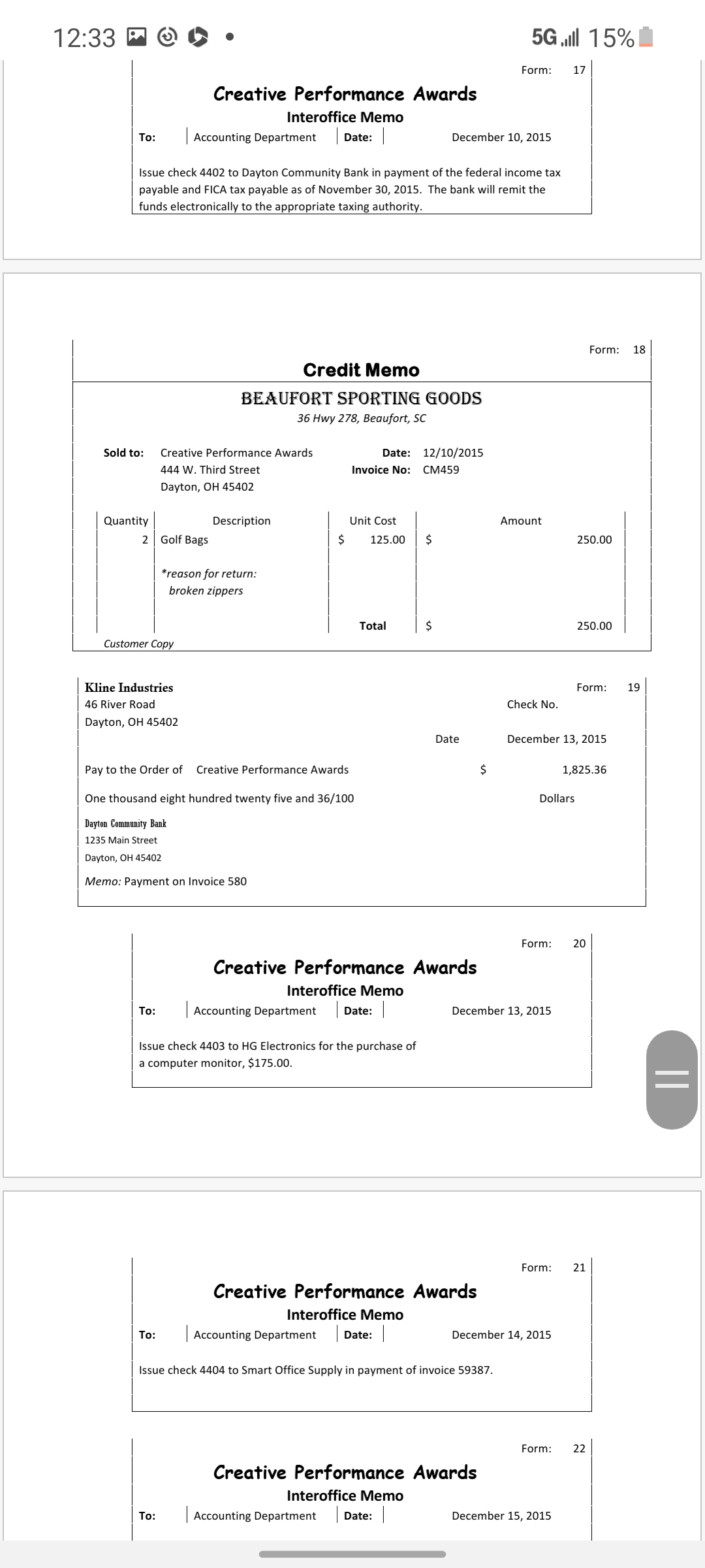 (3) the Checkbook, (4) the Accounts Receivable and Accounts Payable Subsidiary Ledgers,