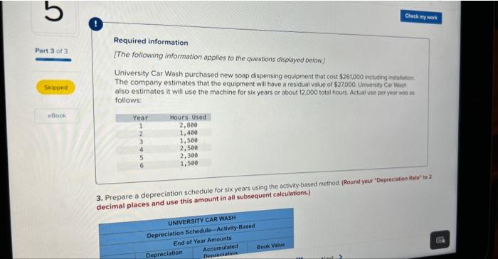 please solve question 5 Required information The following information applies to the