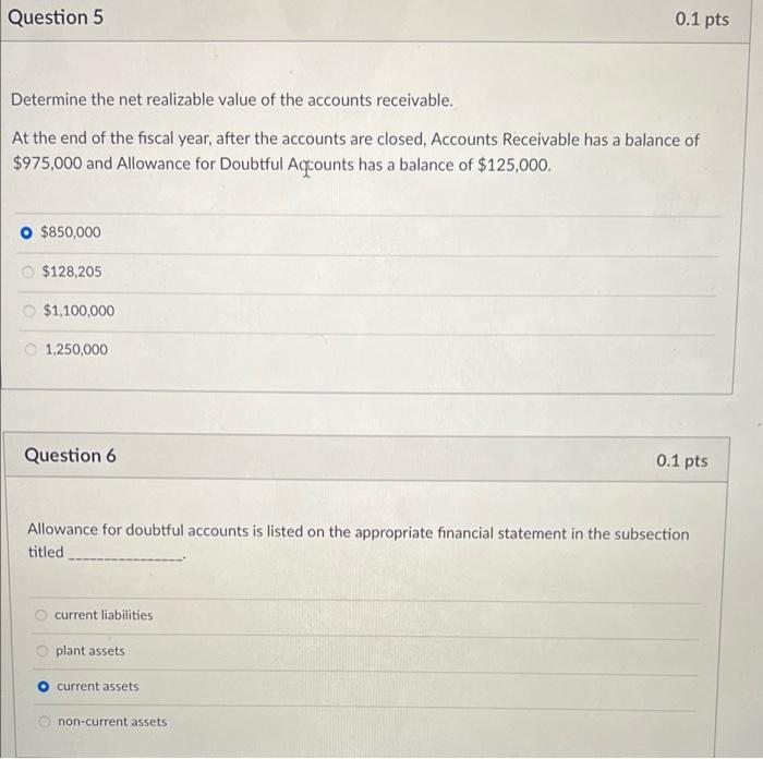 organizations). plant assets investments cash receivables Question 2 0.1 pts A note
