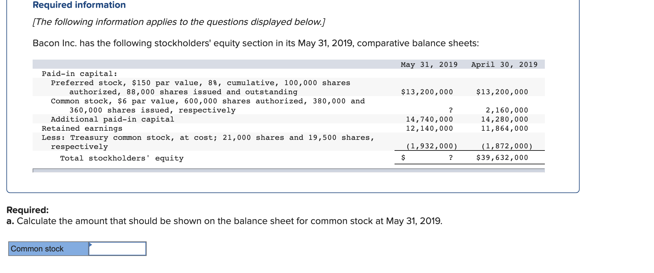 293,000 shares of $9 par value common stock as being issued and