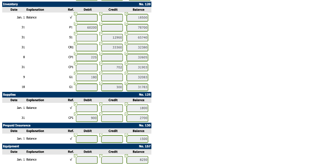 1 Number Account Title Opening Balance 101 Cash $36,500 112 Accounts Receivable