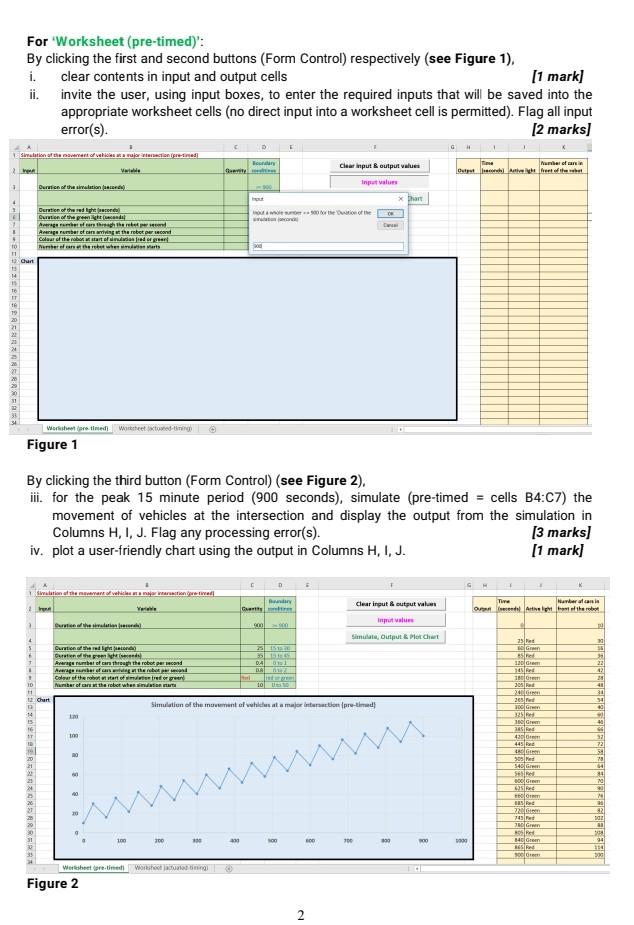 15 minute period of a working day) the movement of vehicles arriving