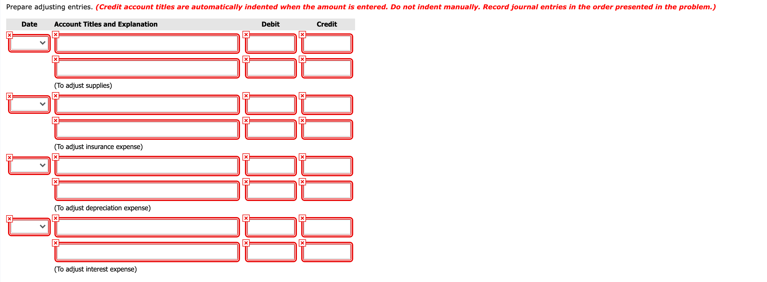 checks to S. Meek for $9,000 less 2% cash discount, and to