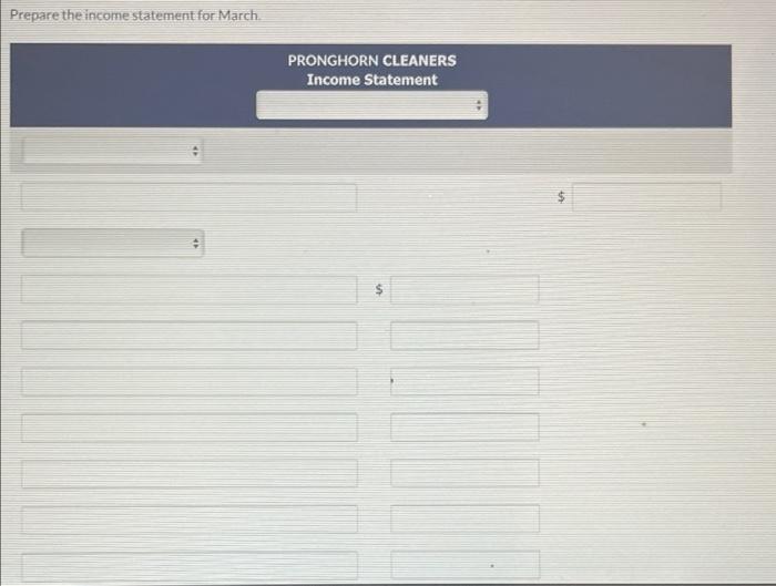 Payable Notes Payable Interest Payable Salaries and Wages Payabilu PRONGHORN CLEANERS Trial