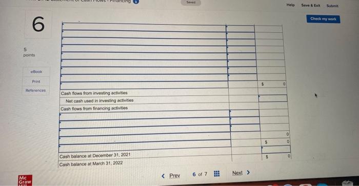 decides to prepare a statement of cash flows for her business using