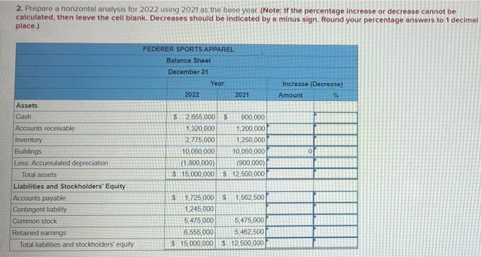  I need the solution to this problem. 2. Prepare a horizontal