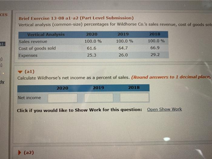 of Blossom Company, perform vertical analysis. (R Dec. 31, 2020 Amount Percentage
