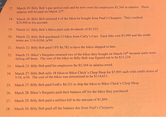 Transactions March : Billy Bob purchased a building for $373.696 in $35.696