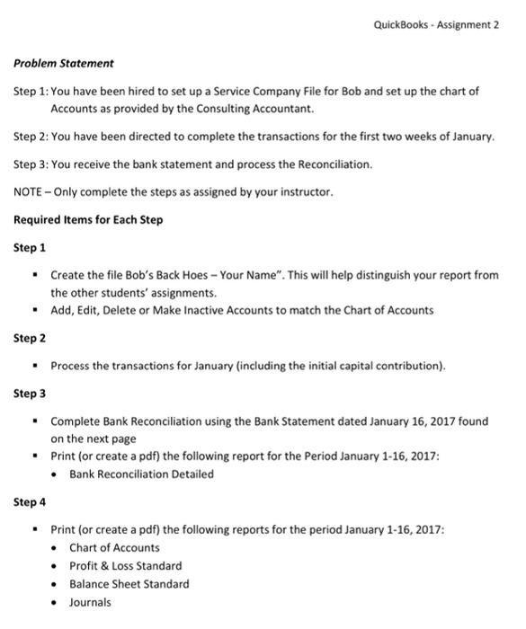 statement below, prepare the bank reconciliation at January 16 2024 CIBC Downtown