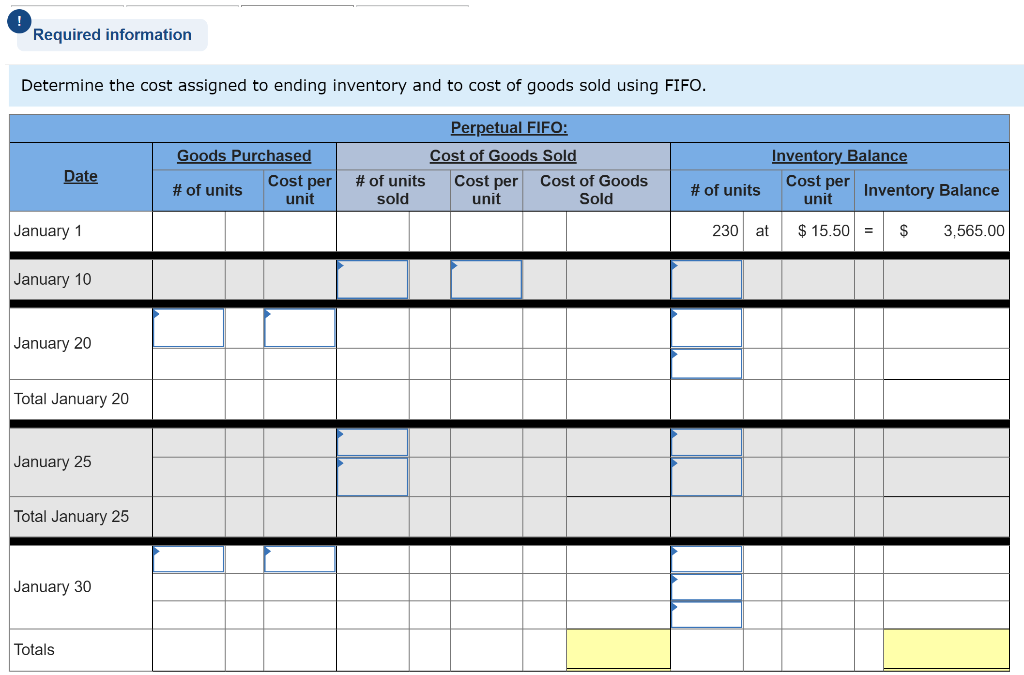 ending inventory and to cost of goods sold using weighted average. 3.