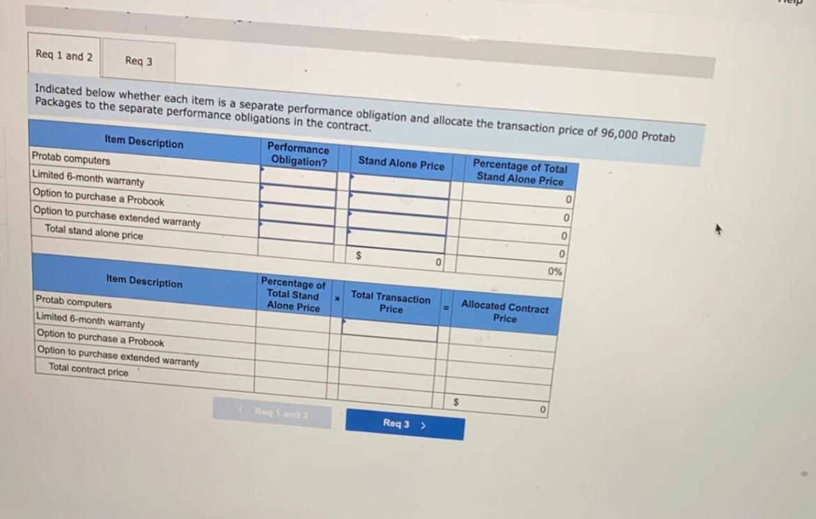 price of a Protab Package includes the following: One Protab computer. A