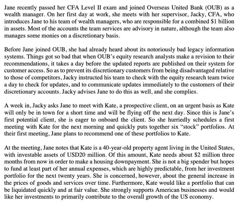  Question: Discuss how Kates circumstances will affect her allocation to each