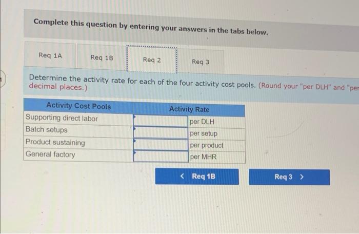 2 Activity Cost Pool Labor-related Machine-related Machine setups Production orders Product testing