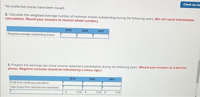 originally presented as follows: Required: 1 Calculate the. 2. Calculate the weighted-average