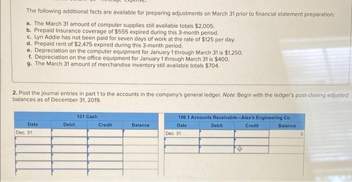 following chart of accounts includes the account number used for each account