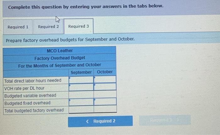 labor hours at a rate of $15 per hout Variable manufacturing overhead