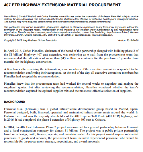 Urgent Solution! Please refer to the following case study and answer the