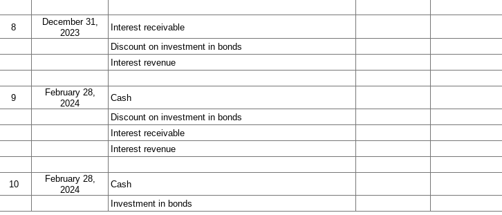 28, 2024. Interest is paid semiannually on August 31 and February 28.
