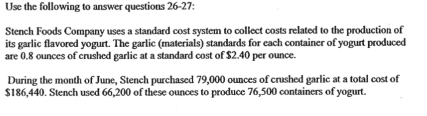 please answer both. What is Stench's materials price variance for the