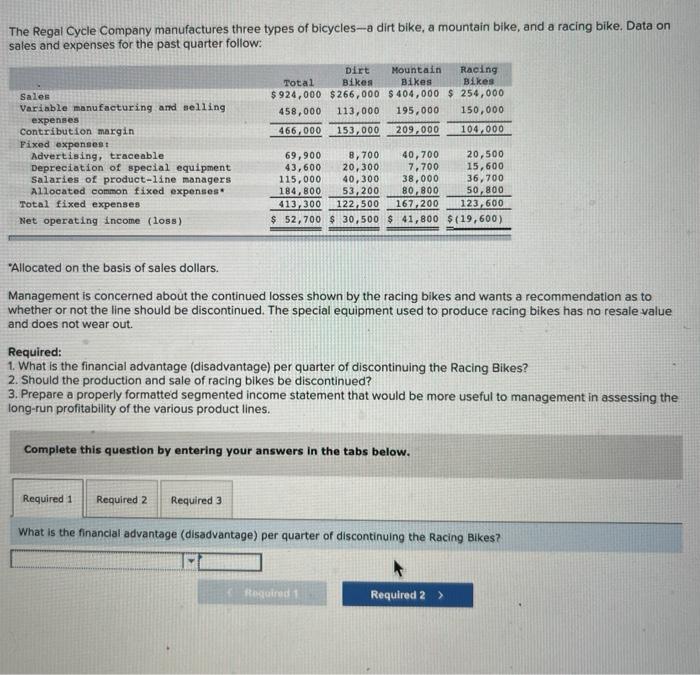  please help with this question, it has 3 parts. The Regal