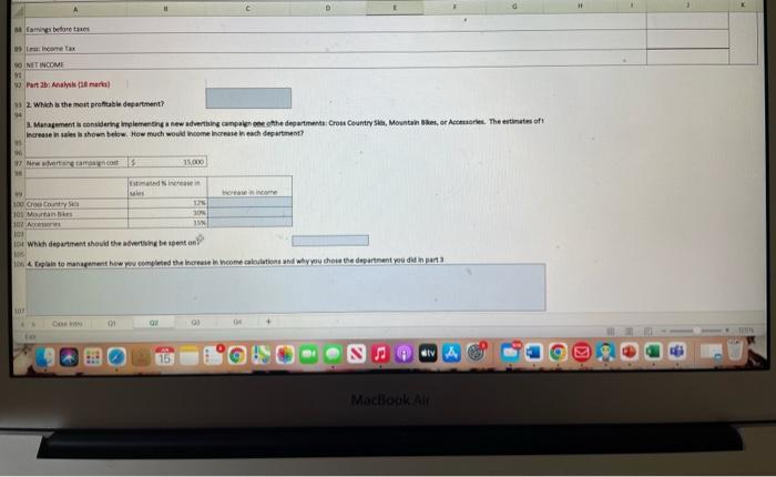 products and services that can be divided into four departmentsegment 1.000-country packages