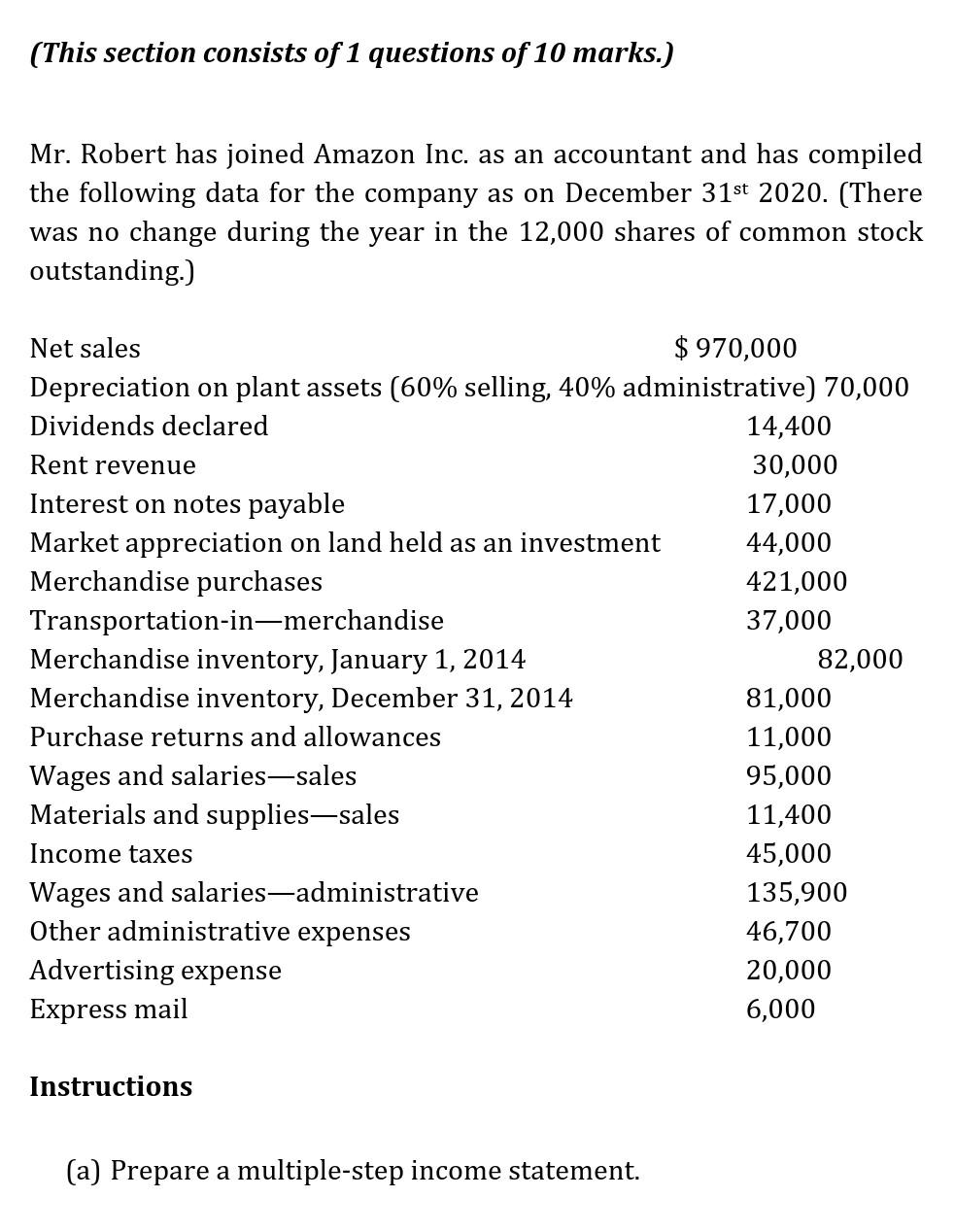 read the question properly and the answer (This section consists of