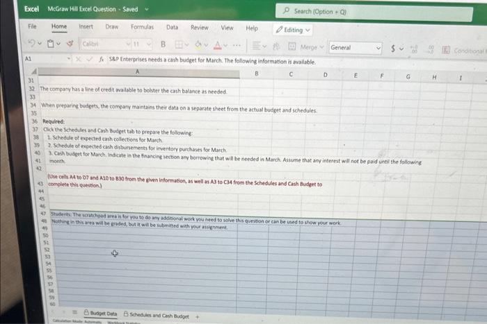 Search (Option + Q) File Home Insert Draw Formulas Data Review View