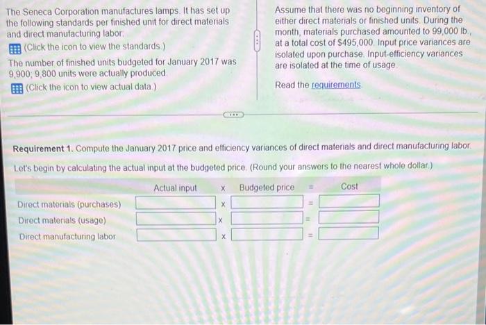 This question has 8 parts help please Requirement 1. Compute the January