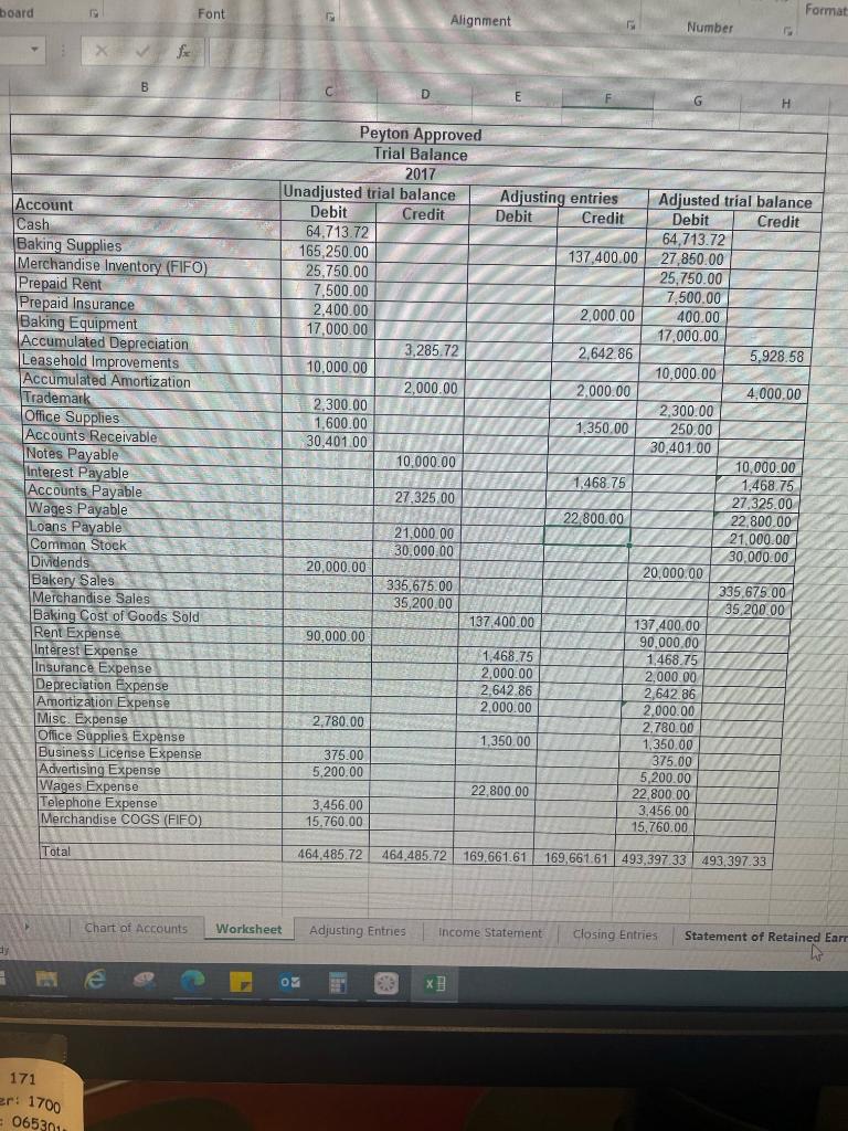 Expense Amortization Expense Misc. Expense Office Supplies Expense Business License Expense Advertising