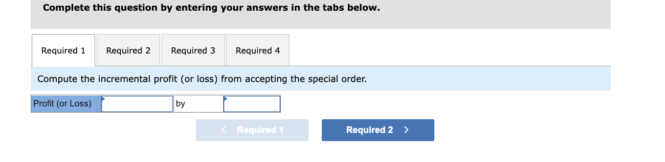 PA7-1 (Static) Analyzing Special-Order Decision [LO 7-2, 7-3] Mohave Corp. makes several