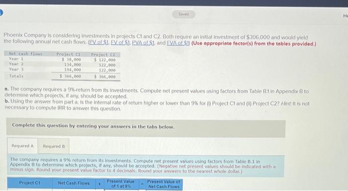 PLEASE answer in four decimals for present value of 1 at 9%