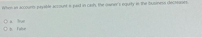 an expense account. O a. False O b. True The Sales Returns