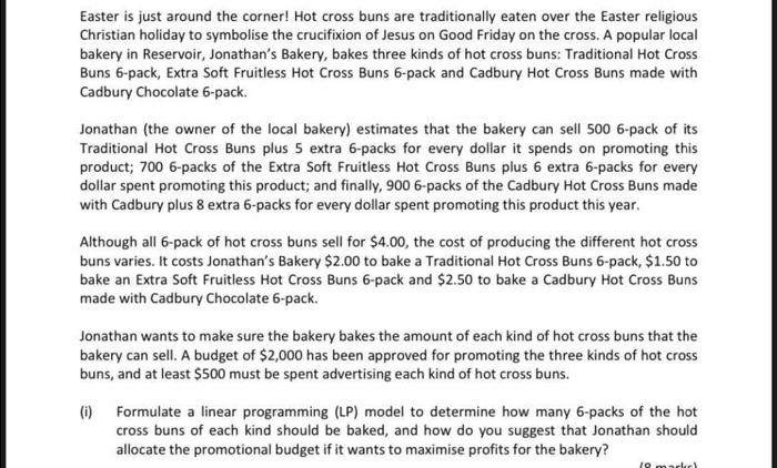 NEED HELP ASAP!!Will upvote Easter is just around the corner! Hot cross