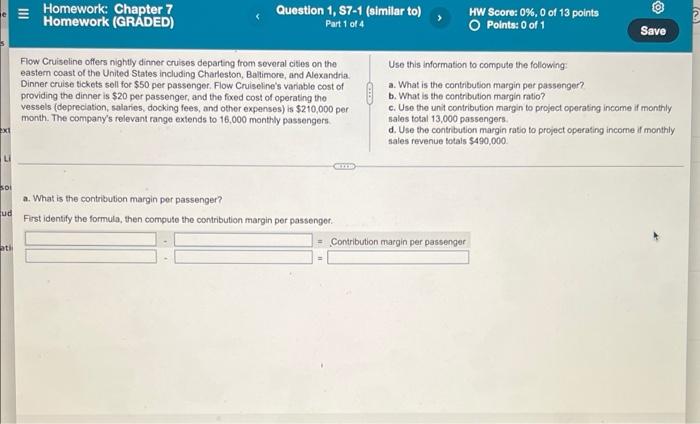 help sol ud ati Homework: Chapter 7 Homework (GRADED) Question 1, S7-1