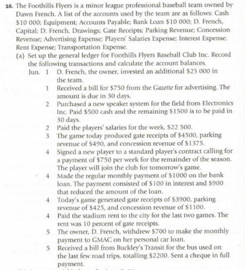 please use this format (this is an example) 16. The Foothills Flyers