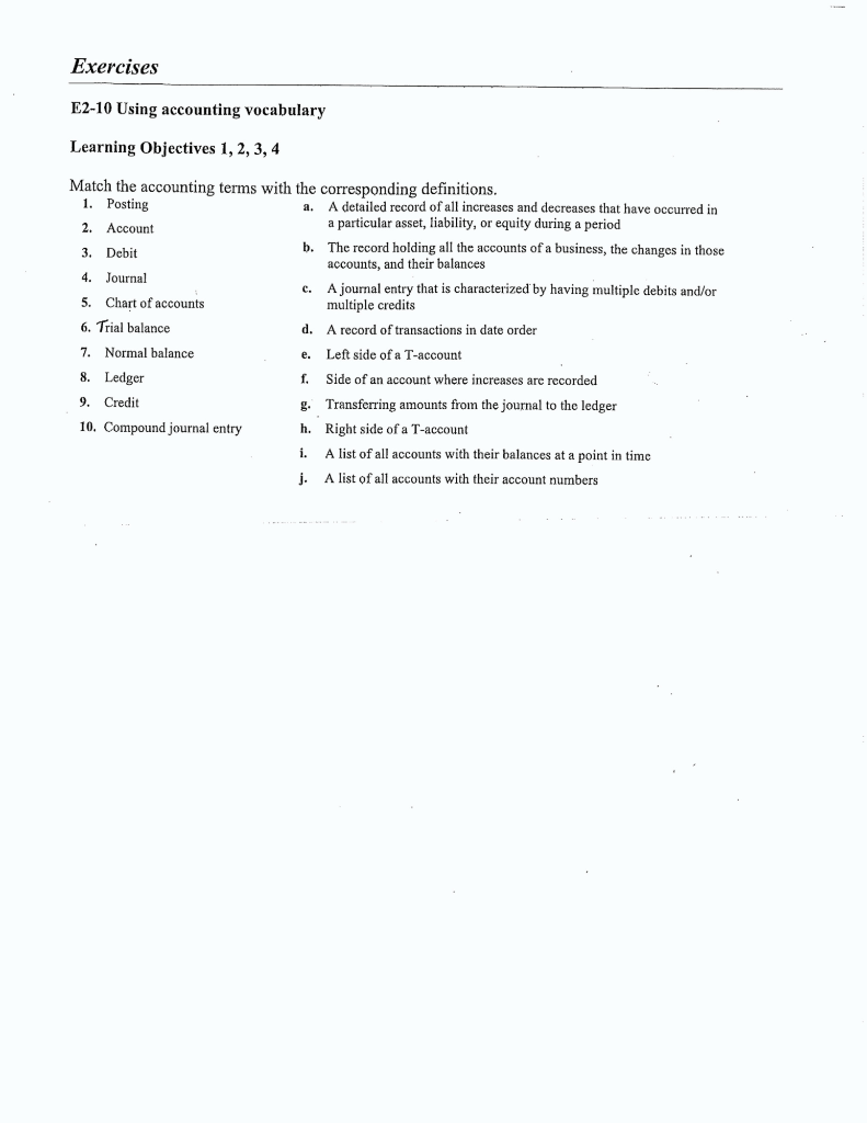 use this Chart of Accounts for Short Exercise 5: Cash, A/R, Medical