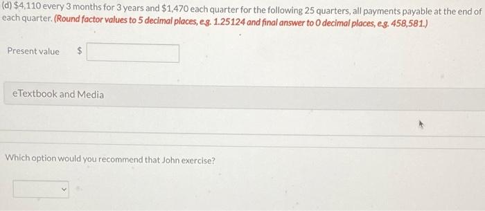 of 12%? (Round factor values to 5 decimal places, eg. 1.25124 and