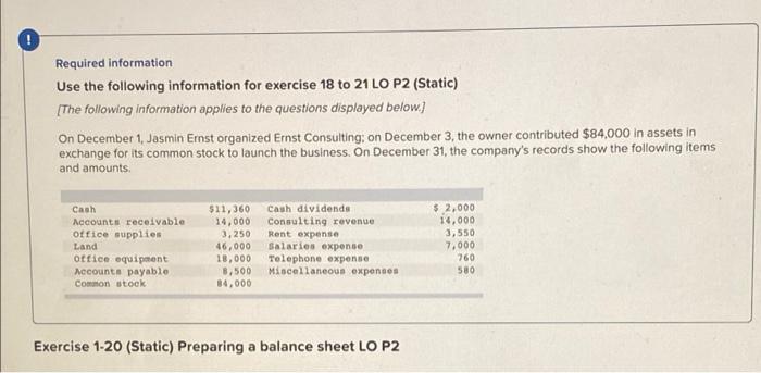 i cant figure out what im missing! ! Required information Use the