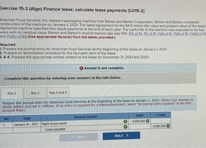 Please answer in the same format, will up vote Exercise 15-2 (Algo)