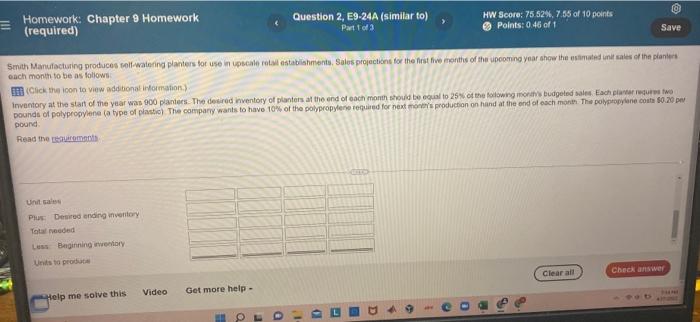 please answer all the requirements will rate !!!! Question 2, E9-24A (similar