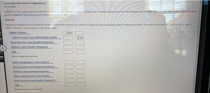 528.000 for the pay period. Kinsel must so withhold 3.400 is oral