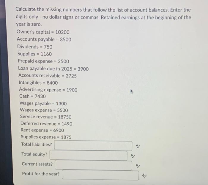 pleaseee complete quick i will give a thumbs up!! Calculate the missing