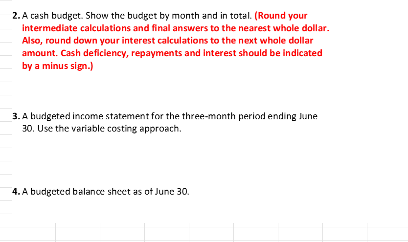 to the management team. To date, the company's budgeting practices have been