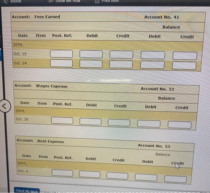 remainder. 13. Purchased equipment on account, $7,330. 14. Purchased supplies for cash,