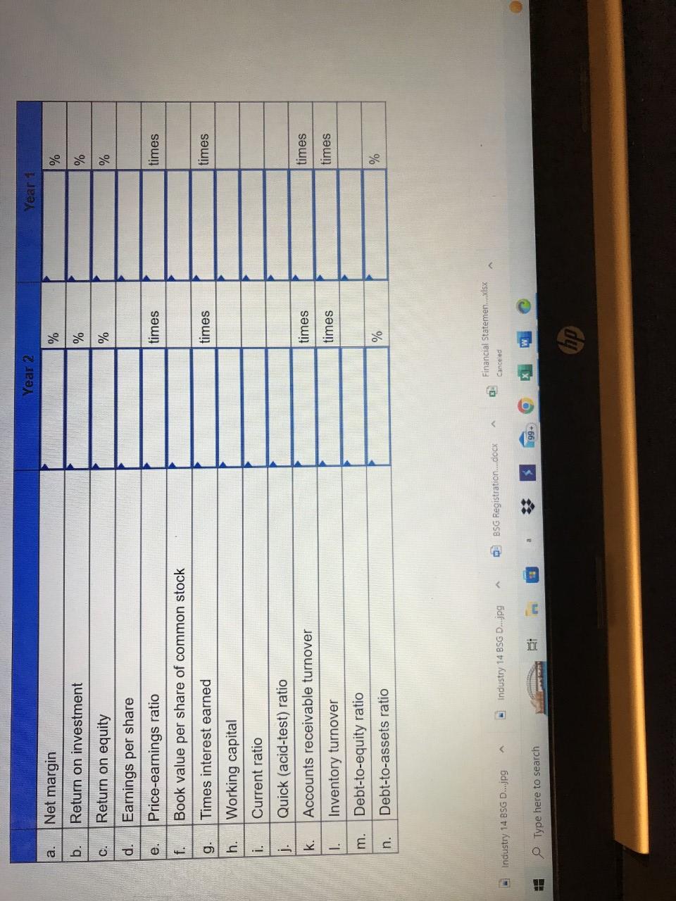 balance numbers are not presented do not use averages when calculating the