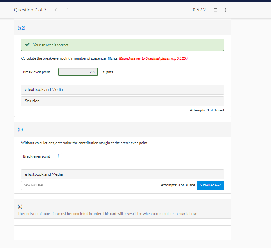 two-plane passenger airline, has asked for your assistance in some basic analysis