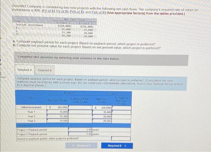 please help, i keep getting the same problem wrong Gonzalez Company is