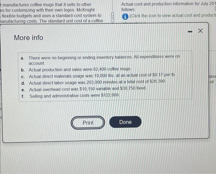 Points: 0 of 1 Part 1 of 13 Save McKnight manufactures coffee
