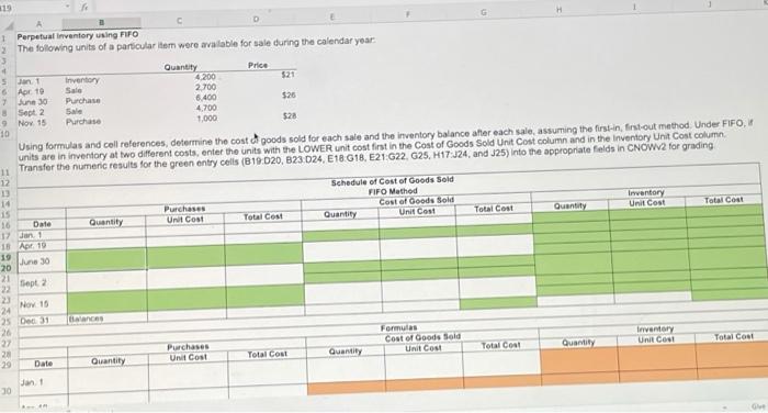 of a particular item were available for sale during the calendar year: